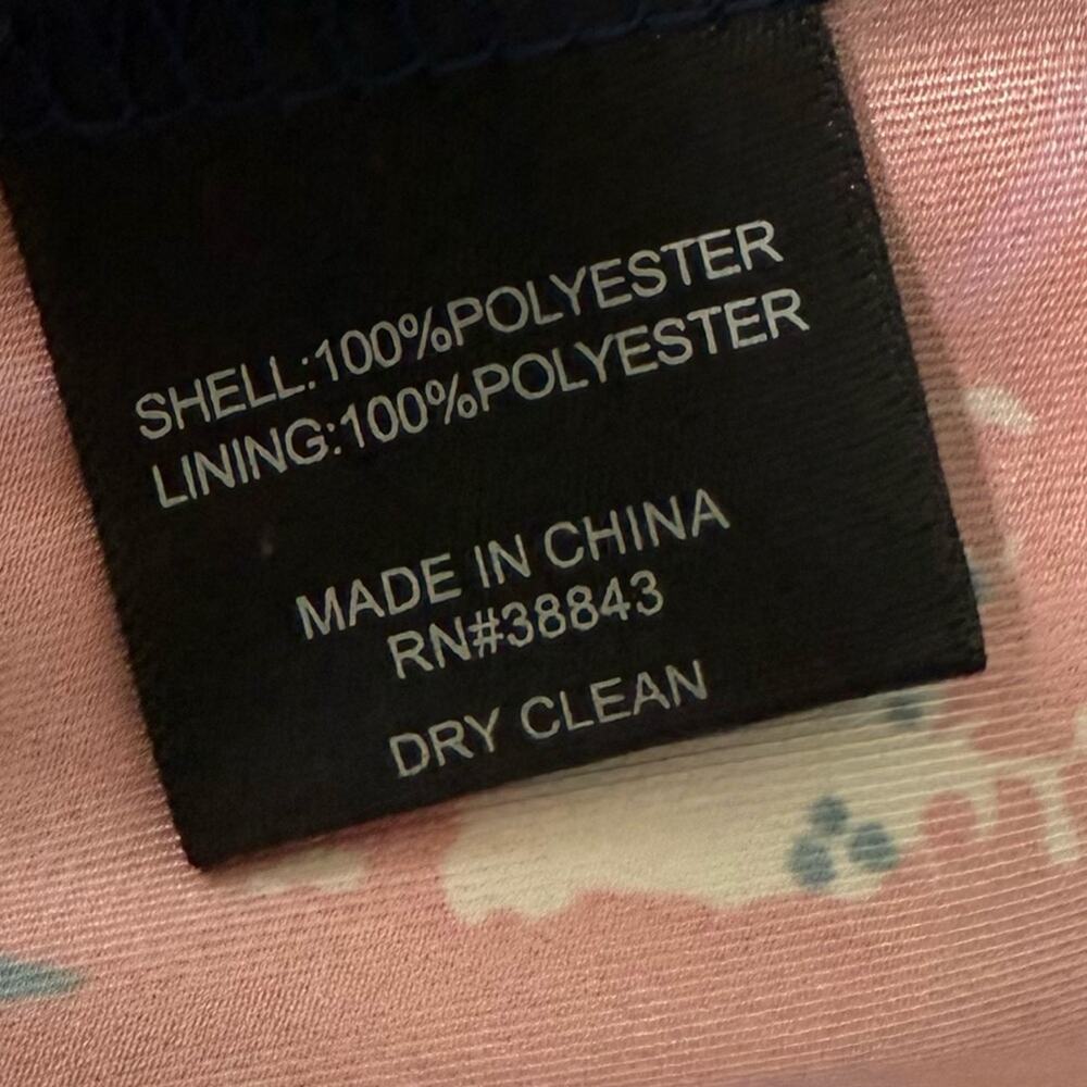 Sam Edelman Women's Poppy Floral V-Neck Chiffon A-Line Dress Coral Multi NWT - Picture 8 of 9